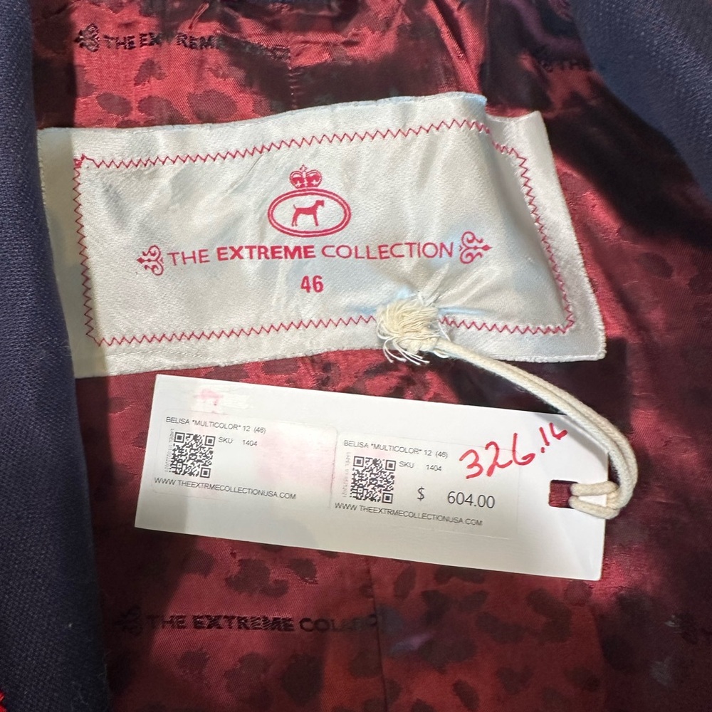 Stylish Geometric Patterned Jacket - dark blue an… - image 12